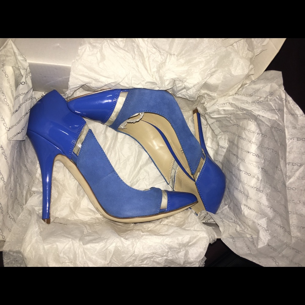 Wentzell Aldo Blue Suede Pumps.